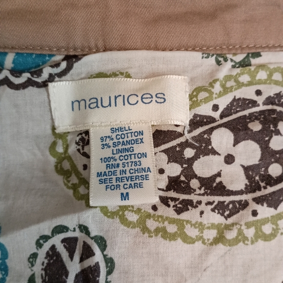 Maurices Military style Top sz M - Picture 3 of 3